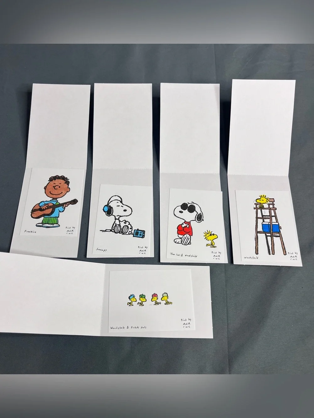 SNOOPY In Style x Ana Inciardi Prints Full Set of 5 Peanuts Fashion NYC Theme